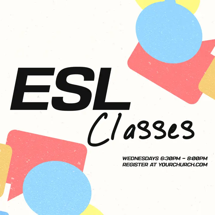 ESL Classes: social post