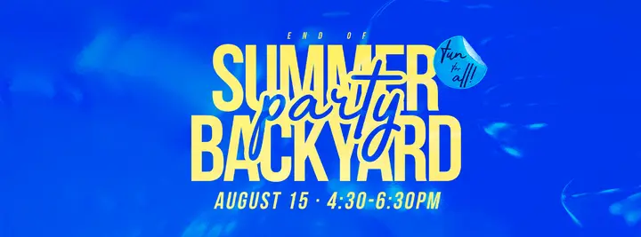 End of Summer Backyard Party: facebook cover