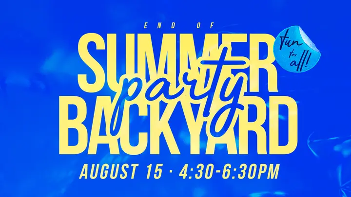 End of Summer Backyard Party: HD slide