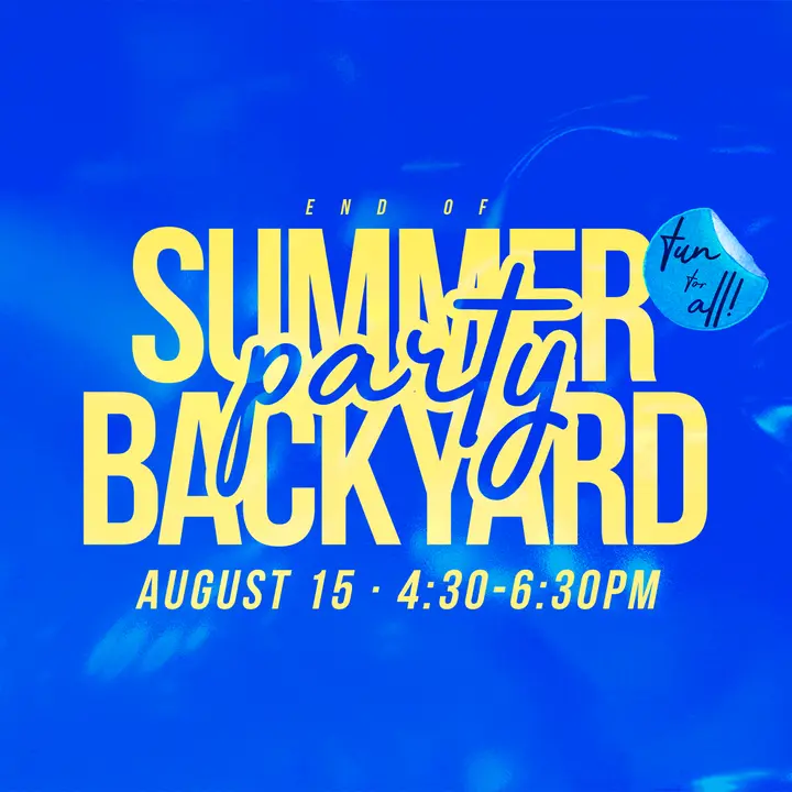End of Summer Backyard Party: social post