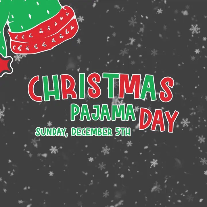 Christmas Pajama Day: social post