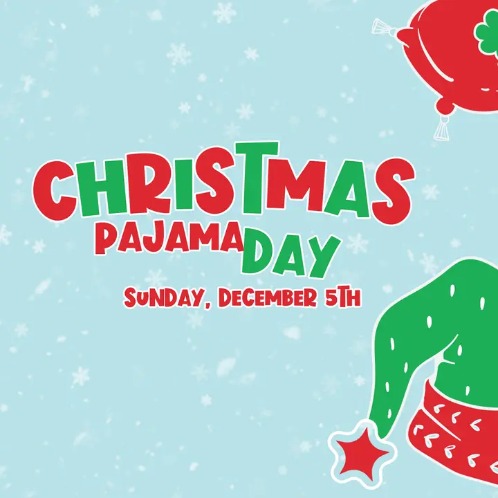 Christmas Pajama Day: social post