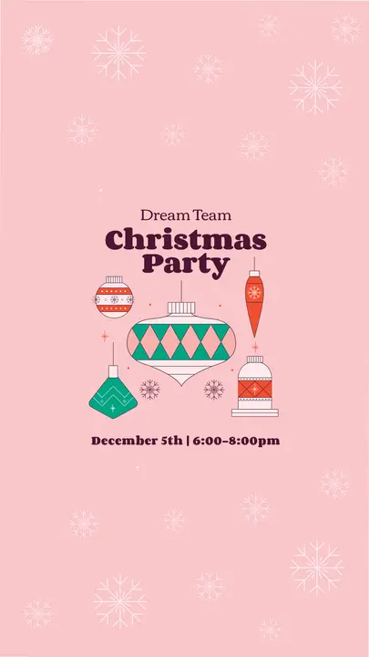 Dream Team Christmas Party: story