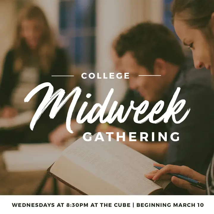 College Midweek Gathering: social post