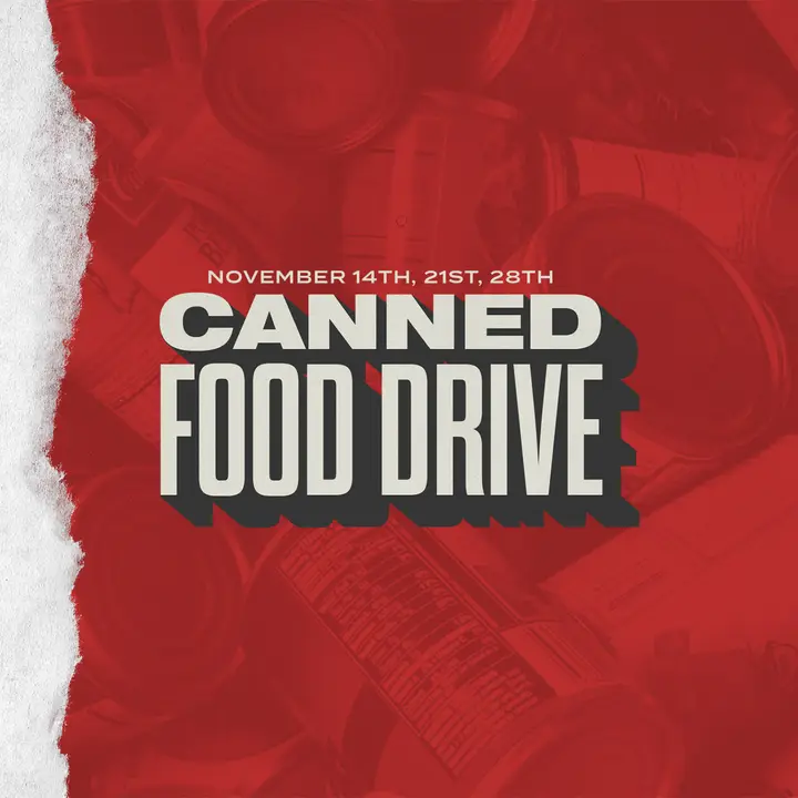 Canned Food Drive: social post