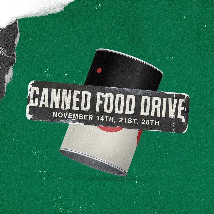 Canned Food Drive: social post