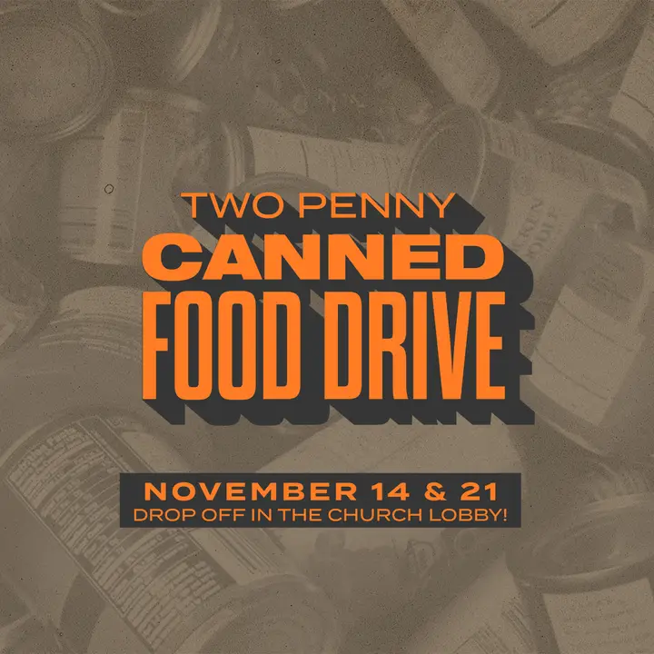 Canned Food Drive: social post