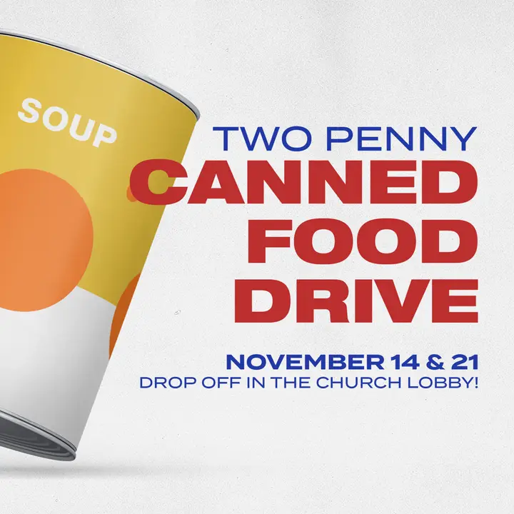 Canned Food Drive: social post