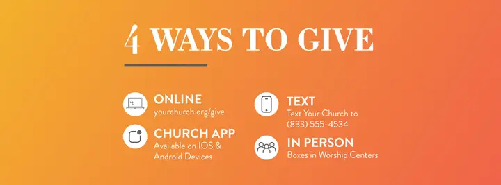 4 Ways To Give: facebook cover