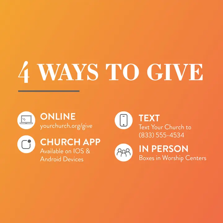 4 Ways To Give: social post
