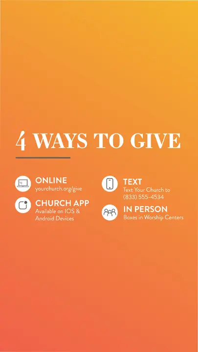 4 Ways To Give: story