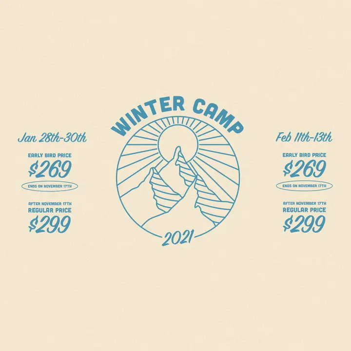Winter Camp: social post