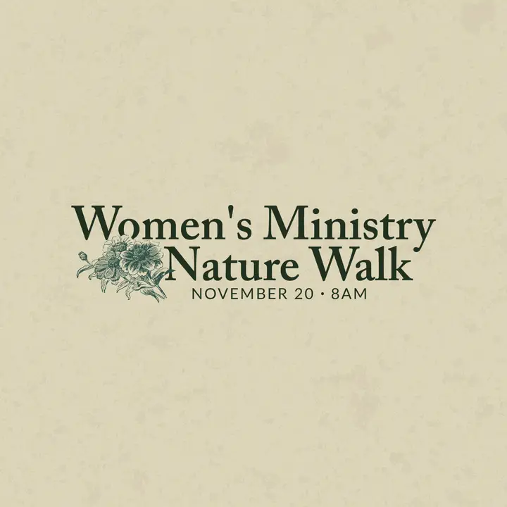 Women’s Ministry Nature Walk: social post