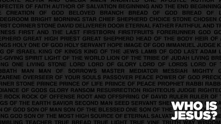 Who Is Jesus?: notes slide