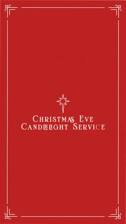 Christmas Eve Candlelight Service: story