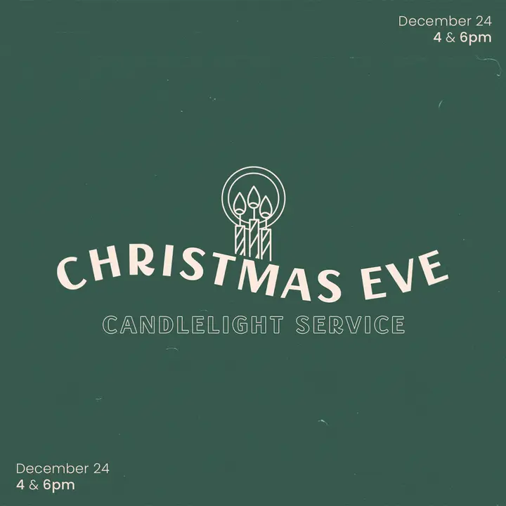 Christmas Eve Candlelight Service: social post