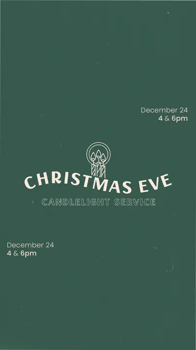 Christmas Eve Candlelight Service: story