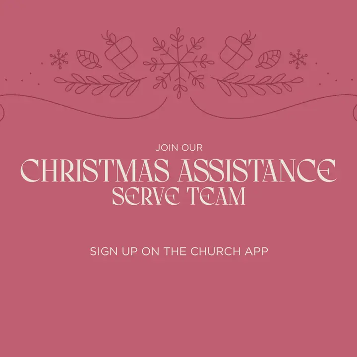 Christmas Assistance Serve Team: social post