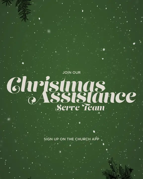 Christmas Assistance Serve Team: social post