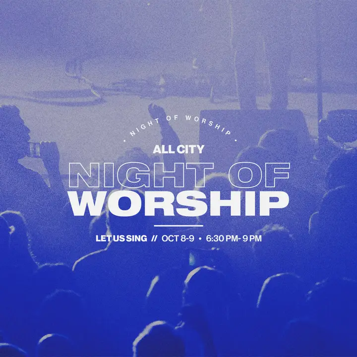 All City Night of Worship: social post
