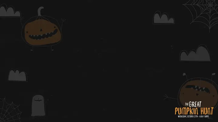 The Great Pumpkin Hunt: notes slide