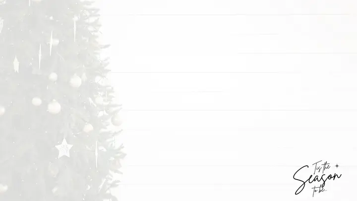 Tis the Season: notes slide