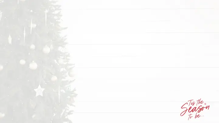 Tis the Season: notes slide