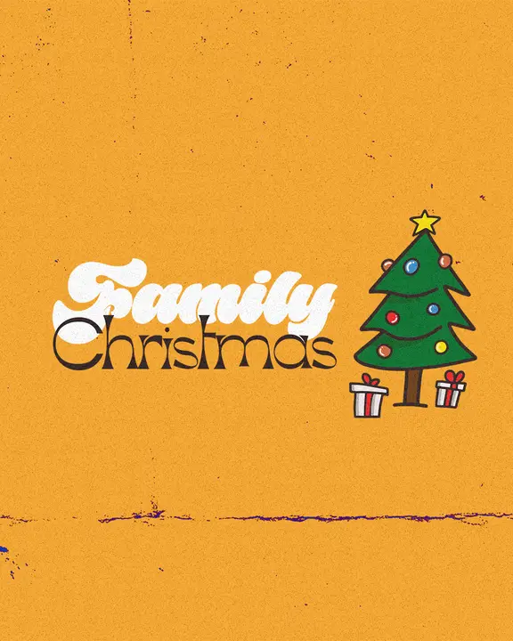 Family Christmas: social post