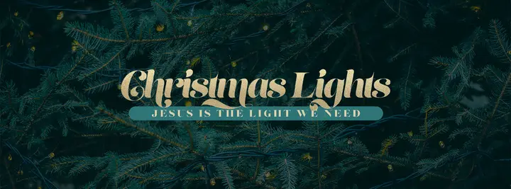 Christmas Lights: facebook cover
