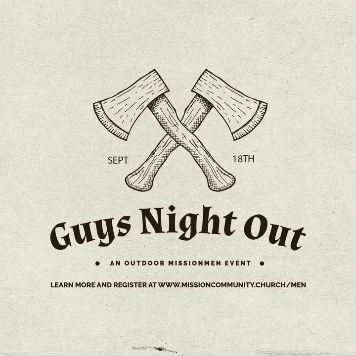 Guys NIght Out: social post