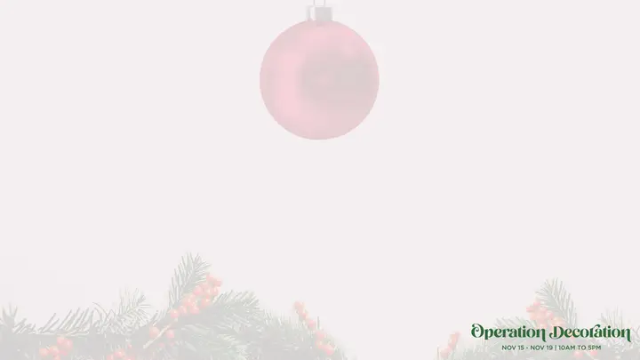 Operation Decoration: notes slide