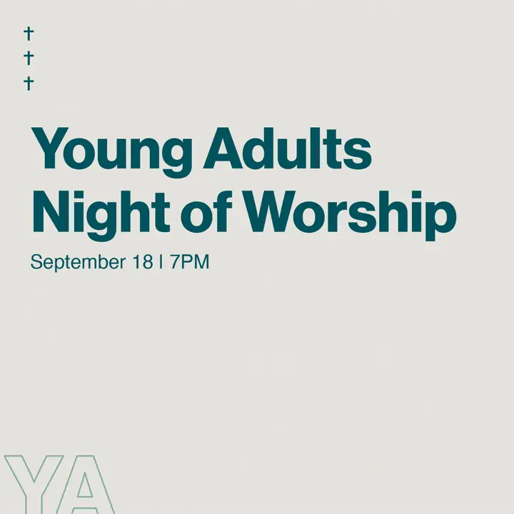 Young Adults Night of Worship: social post