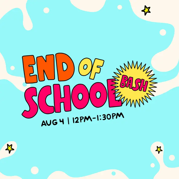 End of School Bash: social post