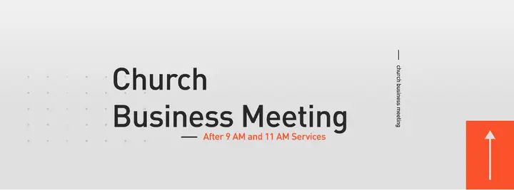 Church Business Meeting: facebook cover