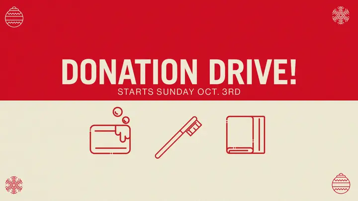 Donation Drive: HD slide