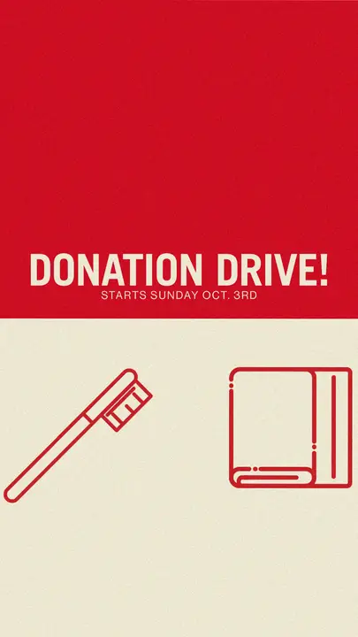 Donation Drive: story
