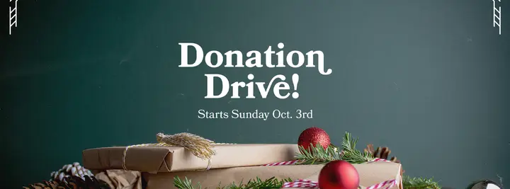 Donation Drive: facebook cover