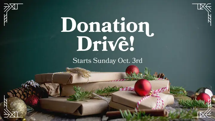 Donation Drive: HD slide