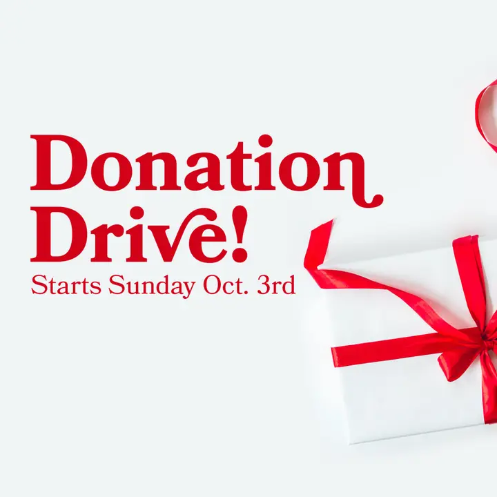 Donation Drive: social post