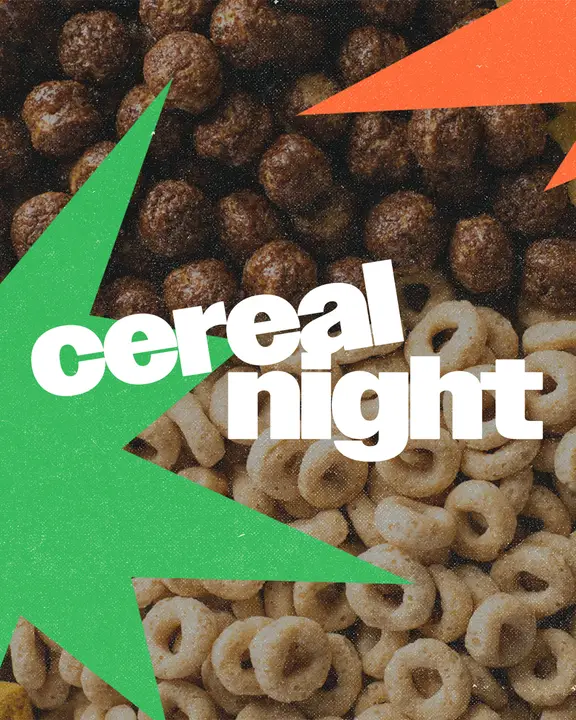 Cereal Night: social post
