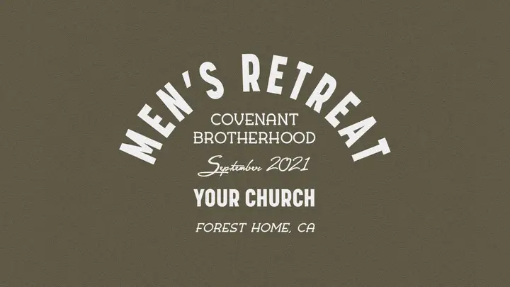 Men’s Retreat: HD slide