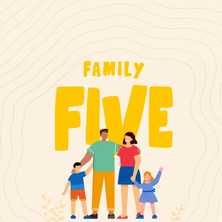 Family Five: social post