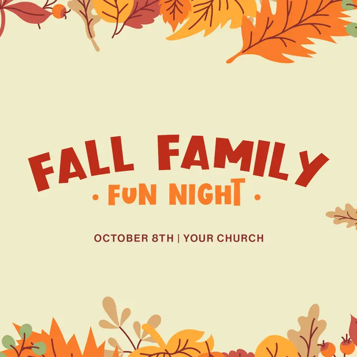 Fall Family Fun Night: social post