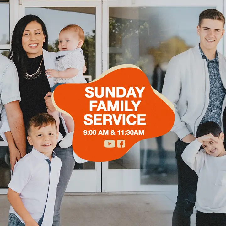 Sunday Family Service: social post