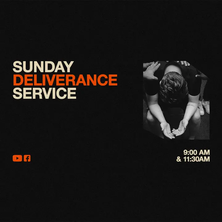 Sunday Deliverance Service: social post