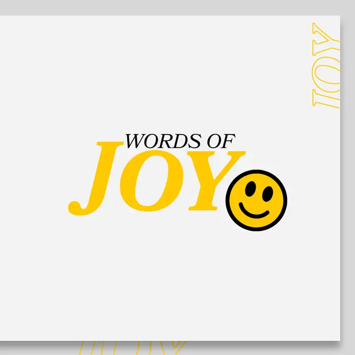 Words of Joy: social post