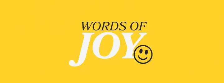 Words of Joy: facebook cover