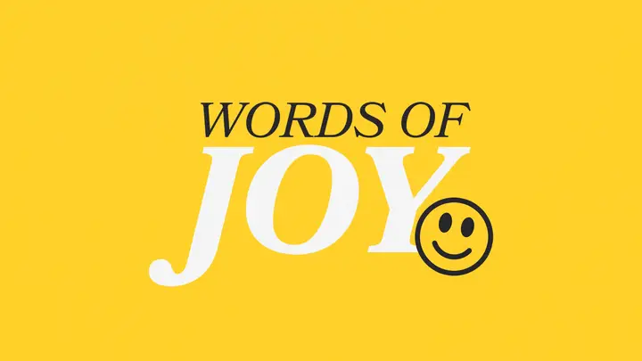 Words of Joy: HD slide