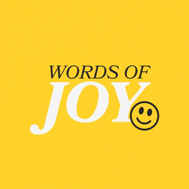 Words of Joy: social post
