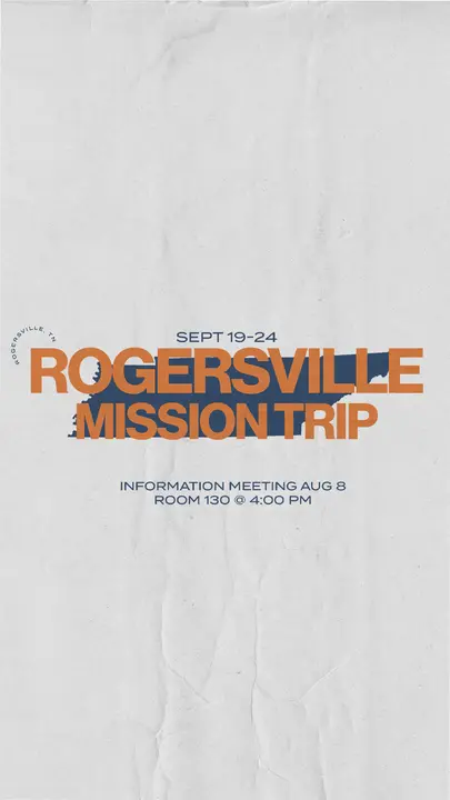 Rogersville Mission Trip: story